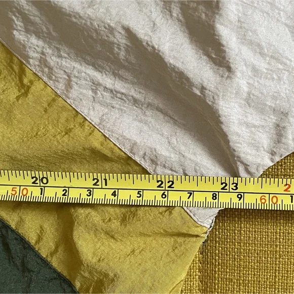 Bershka Cropped Retro Color Block Patchwork‎ Wind Jacket With Hood - Picture 6 of 10